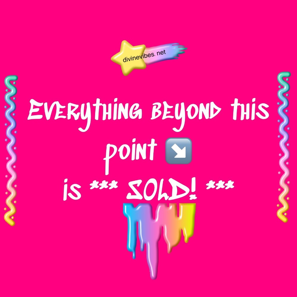 Everything beyond this point is sold ➡️⬇️